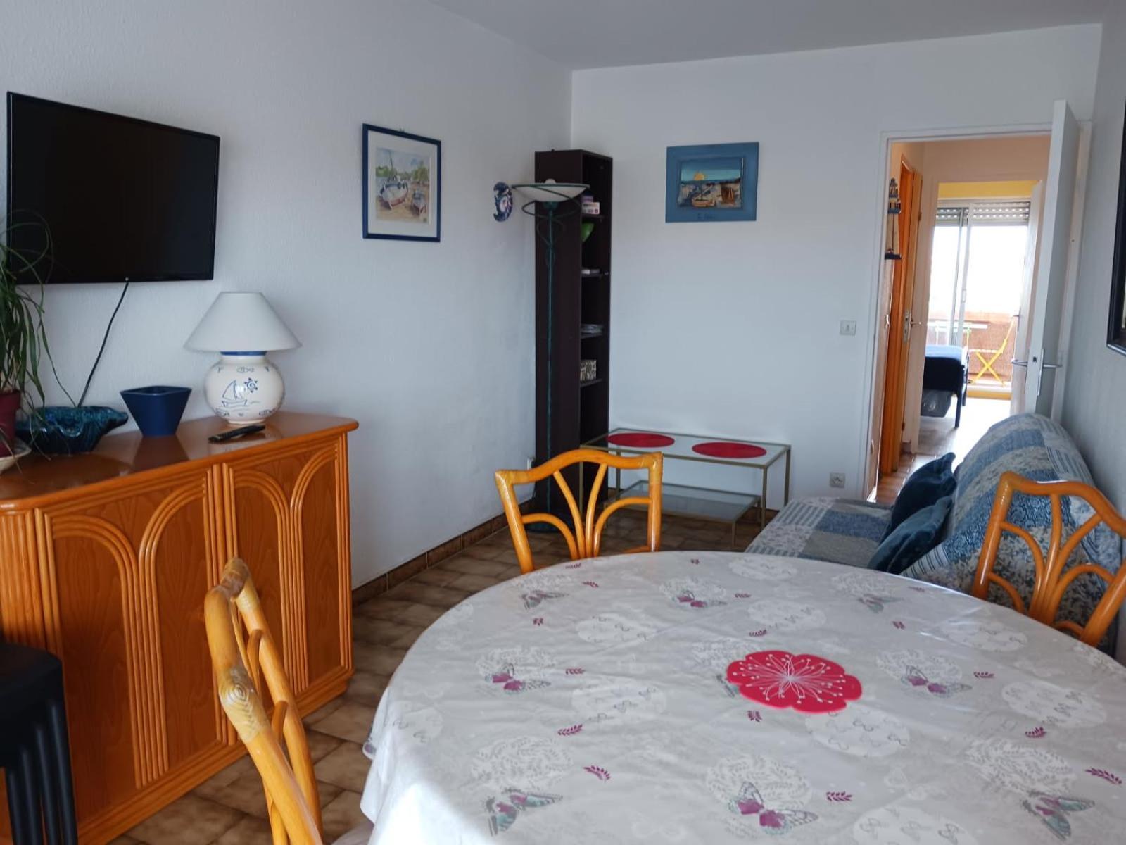 Appartement T2 Vue Mer Et Port,2 Balcons, Parking Prive Canet-en-Roussillon Luaran gambar